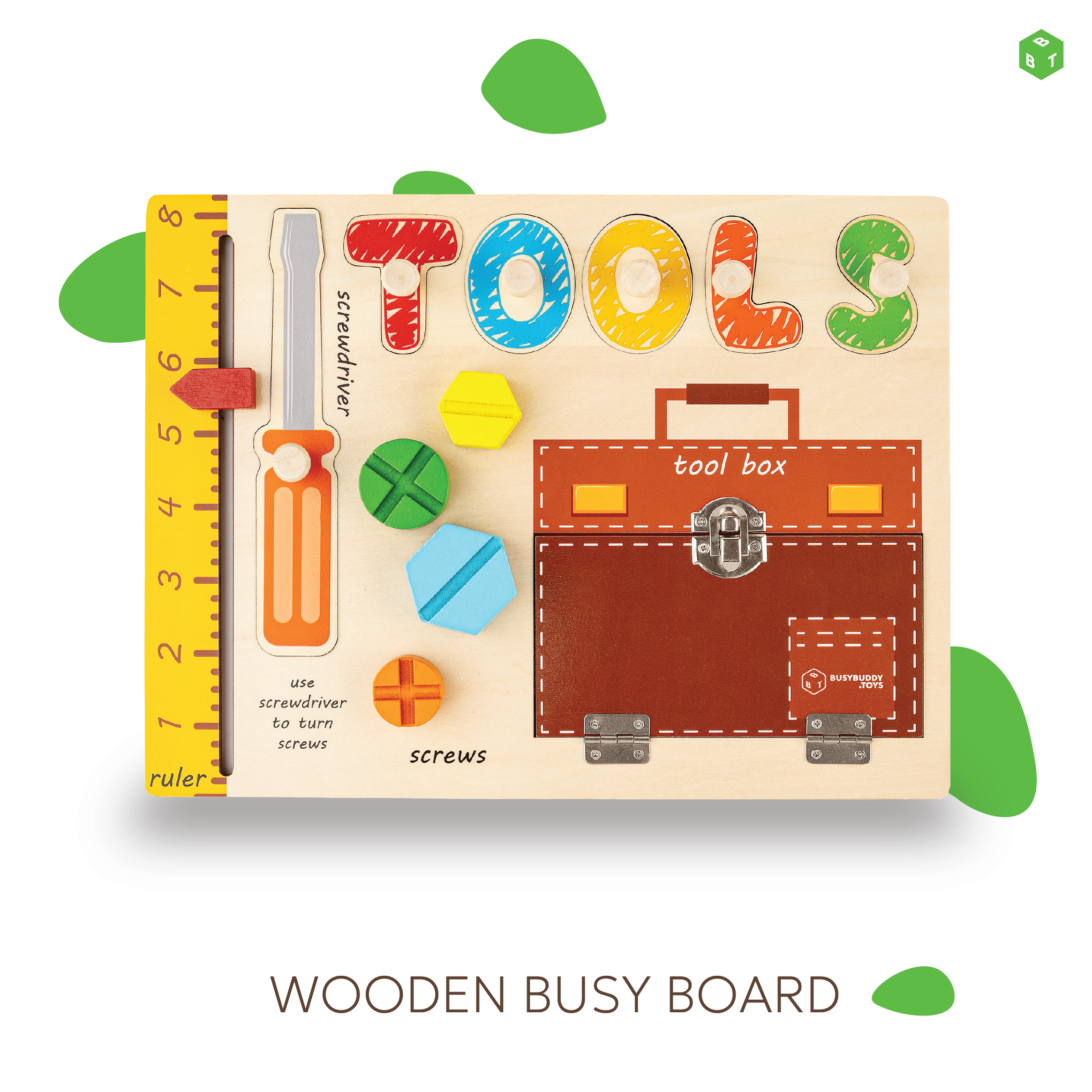 BusyBuddyToys™  Tool Craft Busy Board